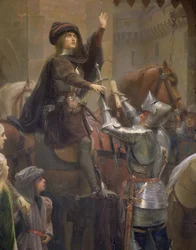 (dettaglio) Baudricourt e Giovanna d